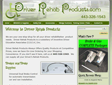 Tablet Screenshot of driverrehabproducts.com